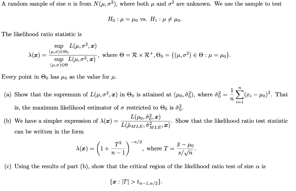 Solved A Random Sample Of Size N Is From N 1 02 Where Chegg Com