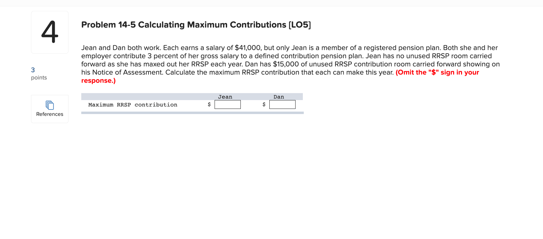 Solved Problem 145 Calculating Maximum Contributions [LO5]
