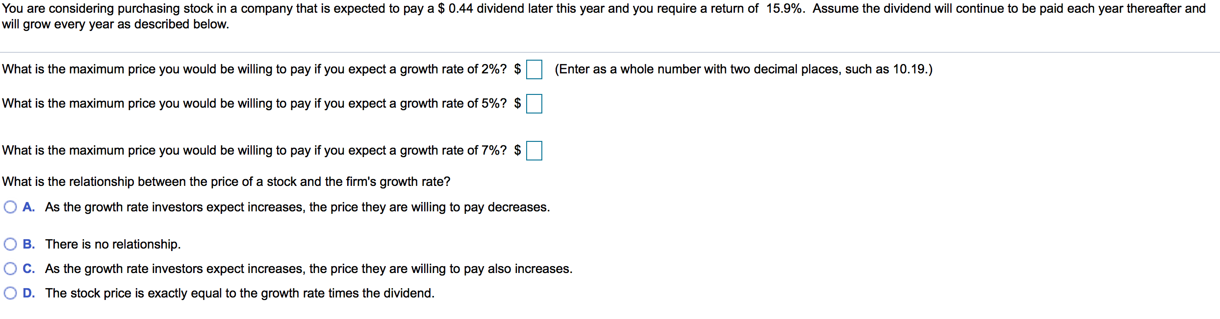 Solved You are considering purchasing stock in a company