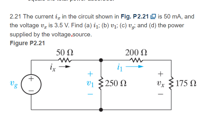 Solved 2.21 The current iz in the circuit shown in Fig. | Chegg.com