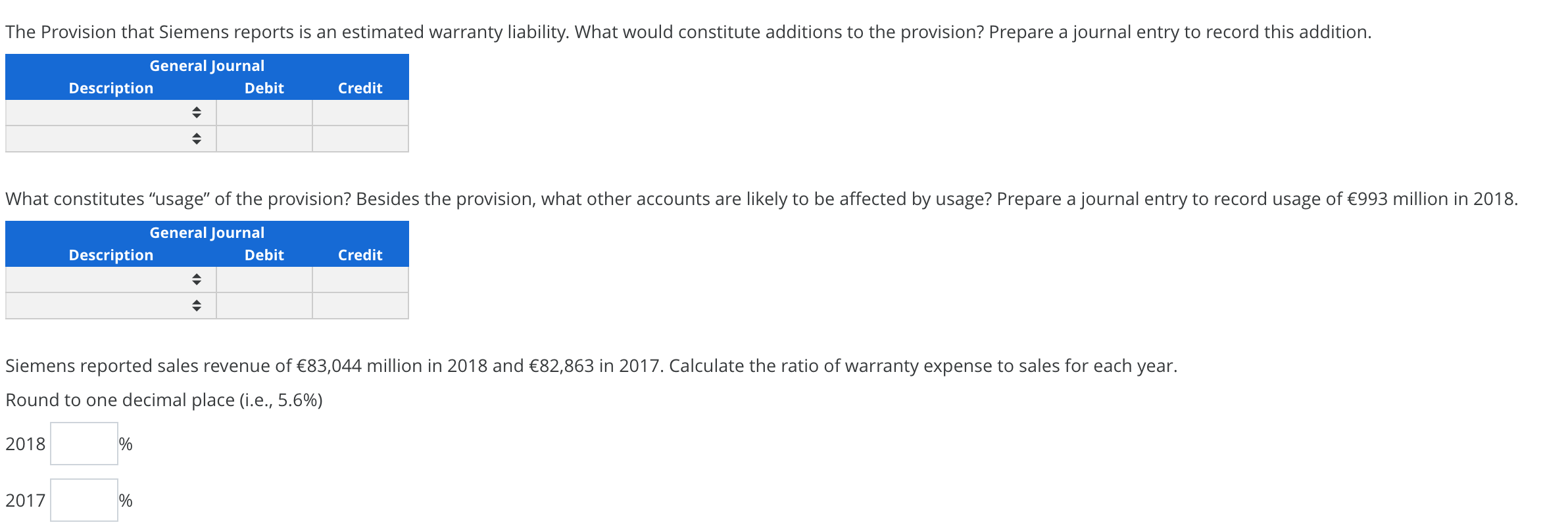 Solved Interpreting Warranty Liability Disclosures The Chegg
