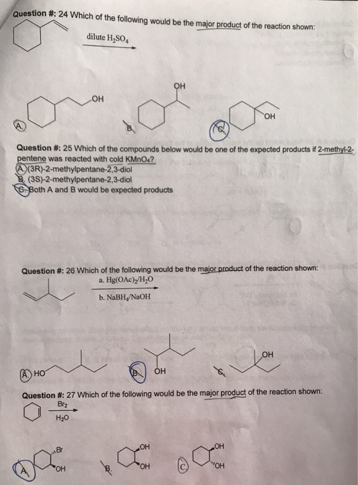Solved Question #: 20 Which of the following would be the | Chegg.com