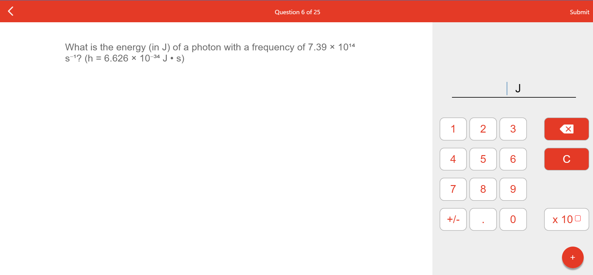 Solved What Is The Energy In J Of A Photon With A Frequ Chegg Com