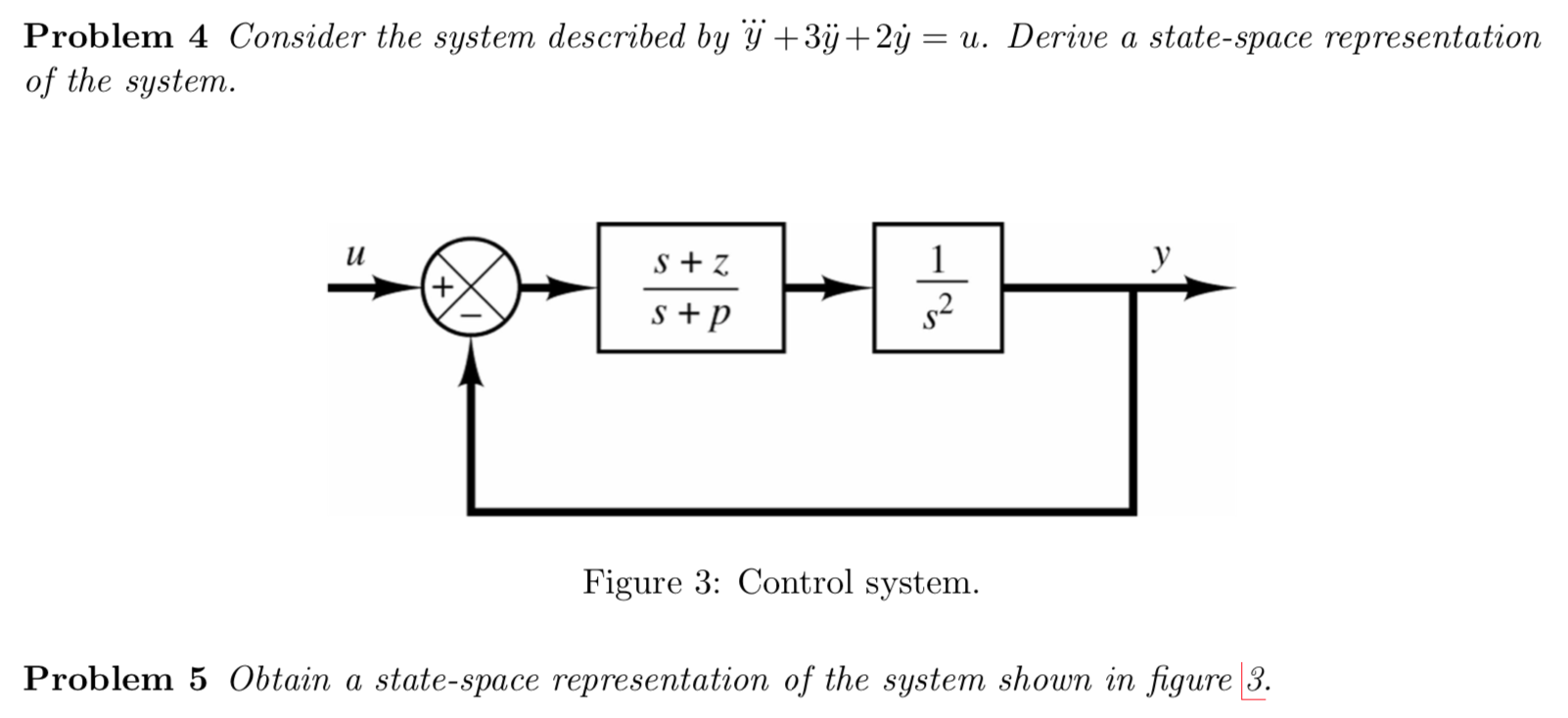 Solved Problem 4 Consider the system described by Y +3° +2y | Chegg.com