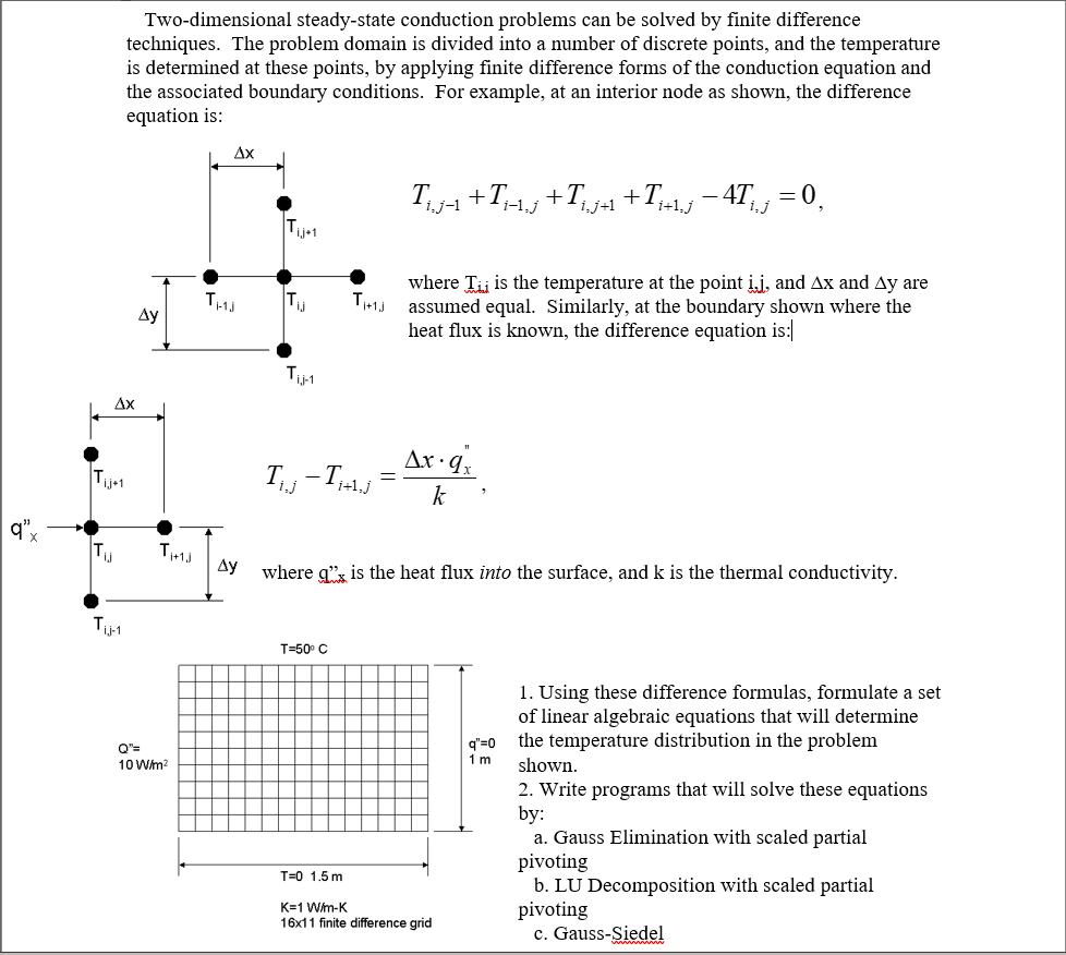 Two-dimensional steady-state conduction problems can | Chegg.com