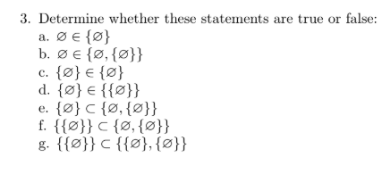 Solved 3 Determine Whether These Statements Are True Or Chegg Com