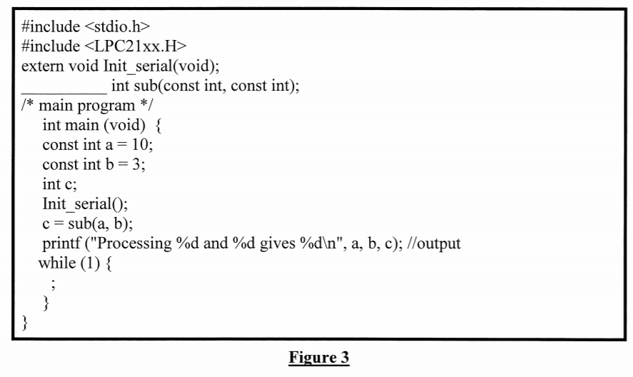 4. Figure 3 on page 6 shows the main program written | Chegg.com