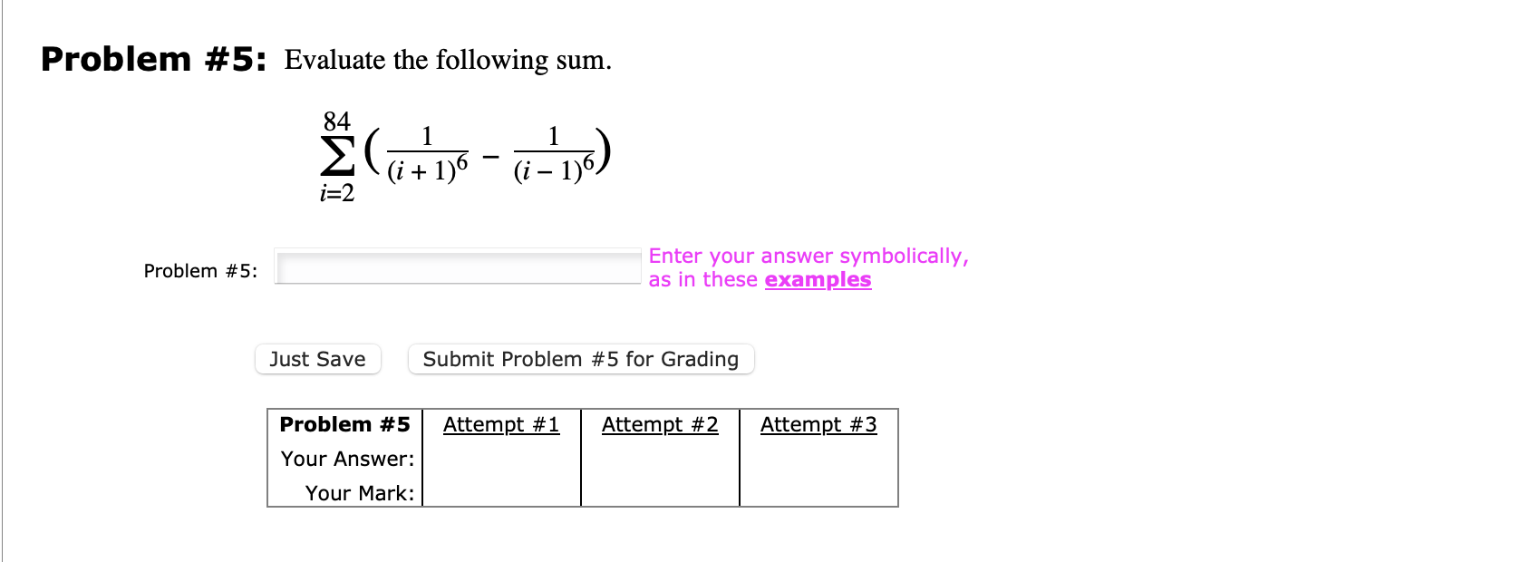 Solved Problem #5: Evaluate The Following | Chegg.com