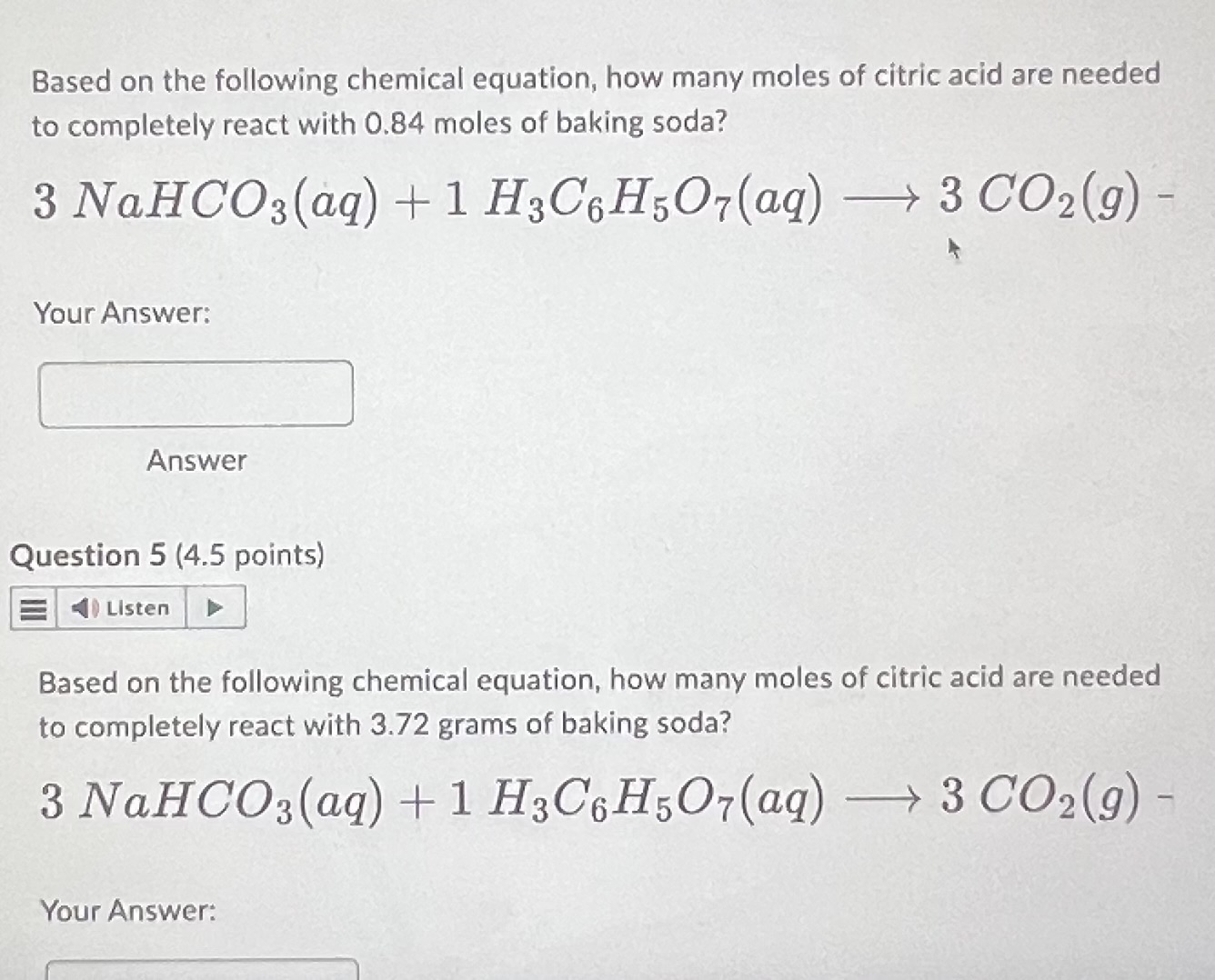 Based On The Following Chemical Equation, How Many | Chegg.com