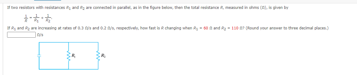 Solved If Two Resistors With Resistances R1 And R2 | Chegg.com