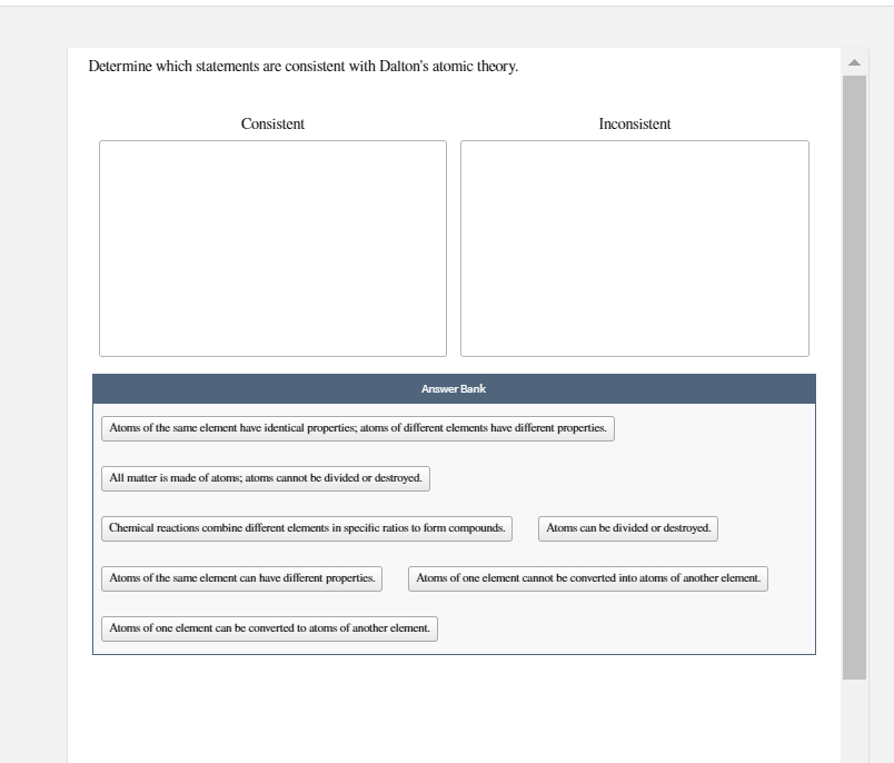 Determine Which Statements Are Consistent With Chegg 