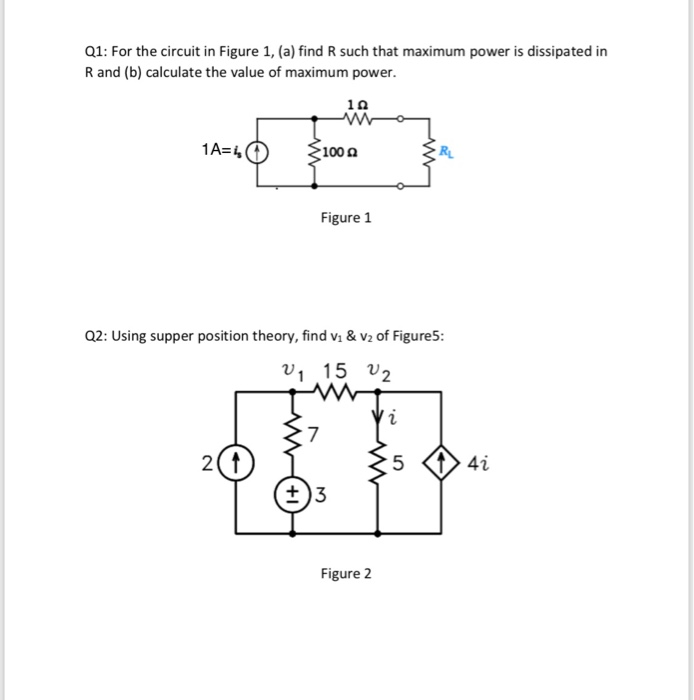 Solved Q1: For the circuit in Figure 1, (a) find R such that | Chegg.com