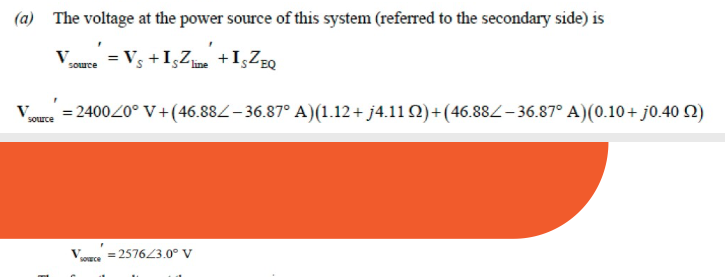 Solved step by step solution how V source was calculated | Chegg.com