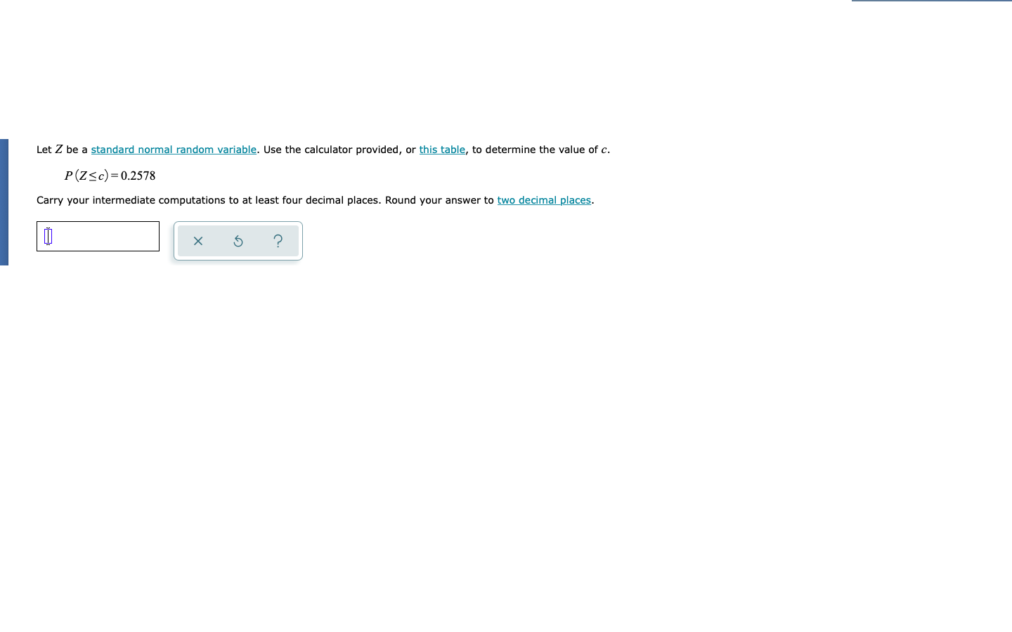 Solved let z be a standard normal random variable use the chegg