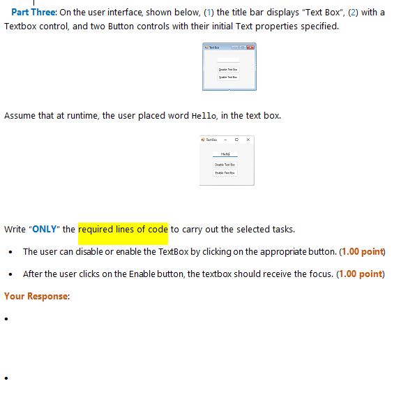 Solved Review Question_1: (4.0 Points) Visual Basic operates | Chegg.com