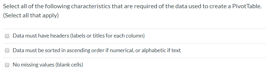 Solved Select all of the following characteristics that are | Chegg.com