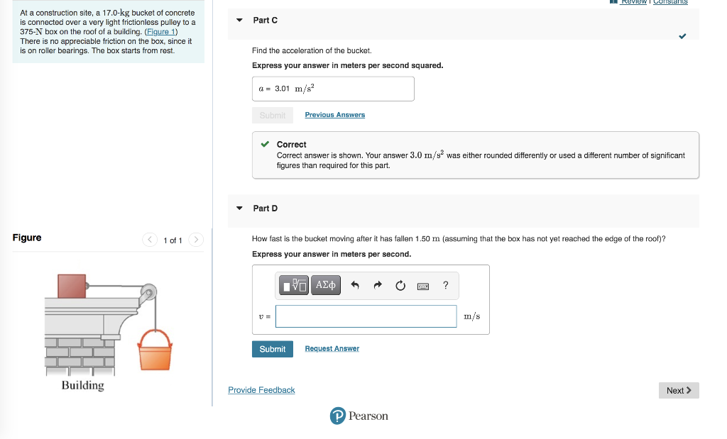 Solved Review Constants Part C At A Construction Site A Chegg Com