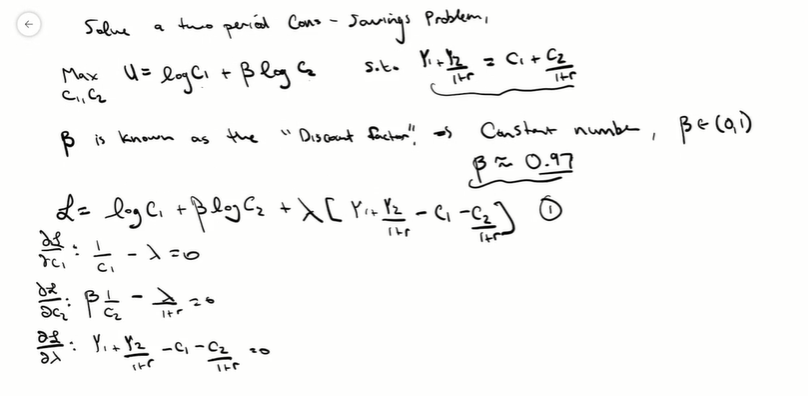 Solved may i ask what is 入means and why we can get c1/1-入=0 | Chegg.com