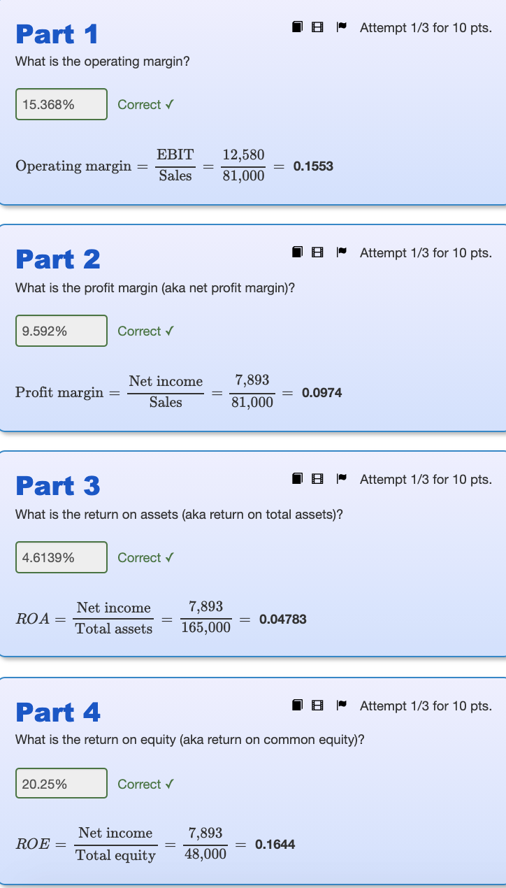 Solved Intro Use the following information to answer the | Chegg.com