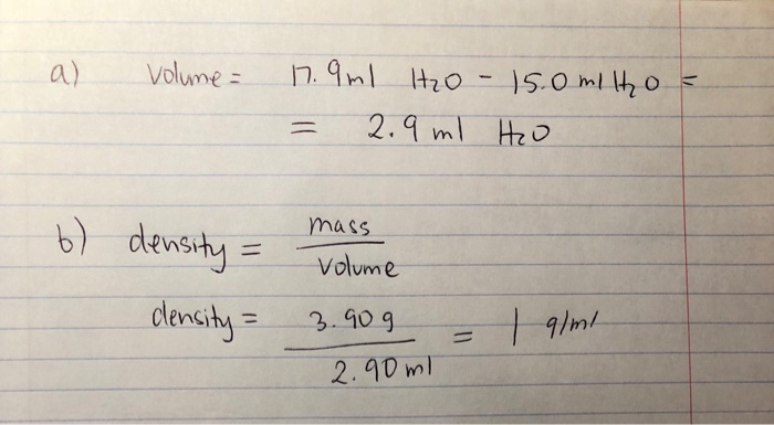 Solved 4. The density of a solid, irregular object is often | Chegg.com