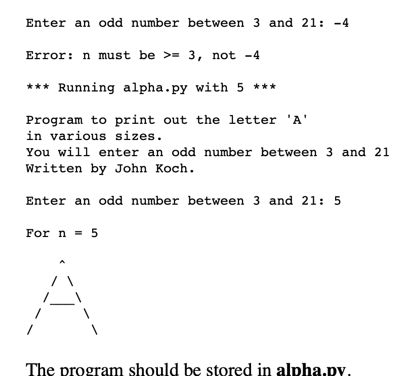 Solved PYTHON Write a program that inputs a number between 3 | Chegg.com