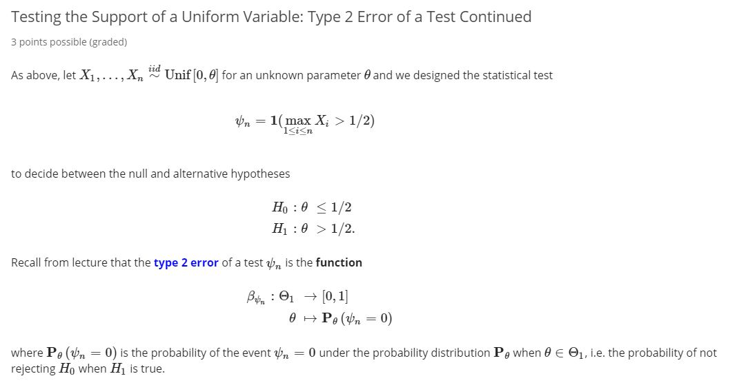 Solved Testing the Support of a Uniform Variable Type 2
