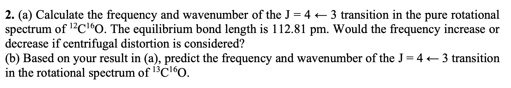 Solved 2. (a) Calculate the frequency and wavenumber of the | Chegg.com