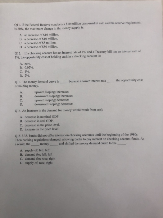 Solved Macroeconomics Kindly Solve and mention the letter of | Chegg.com