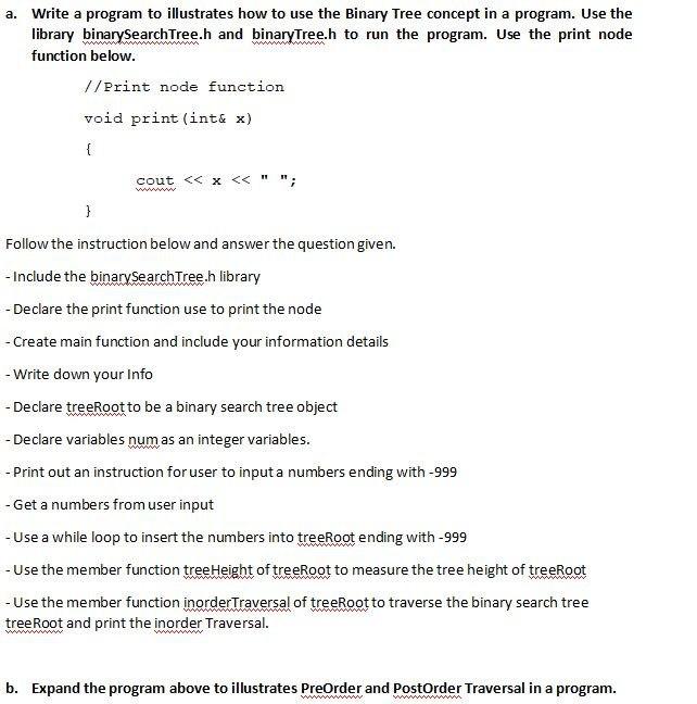 Solved a. Write a program to illustrates how to use the | Chegg.com