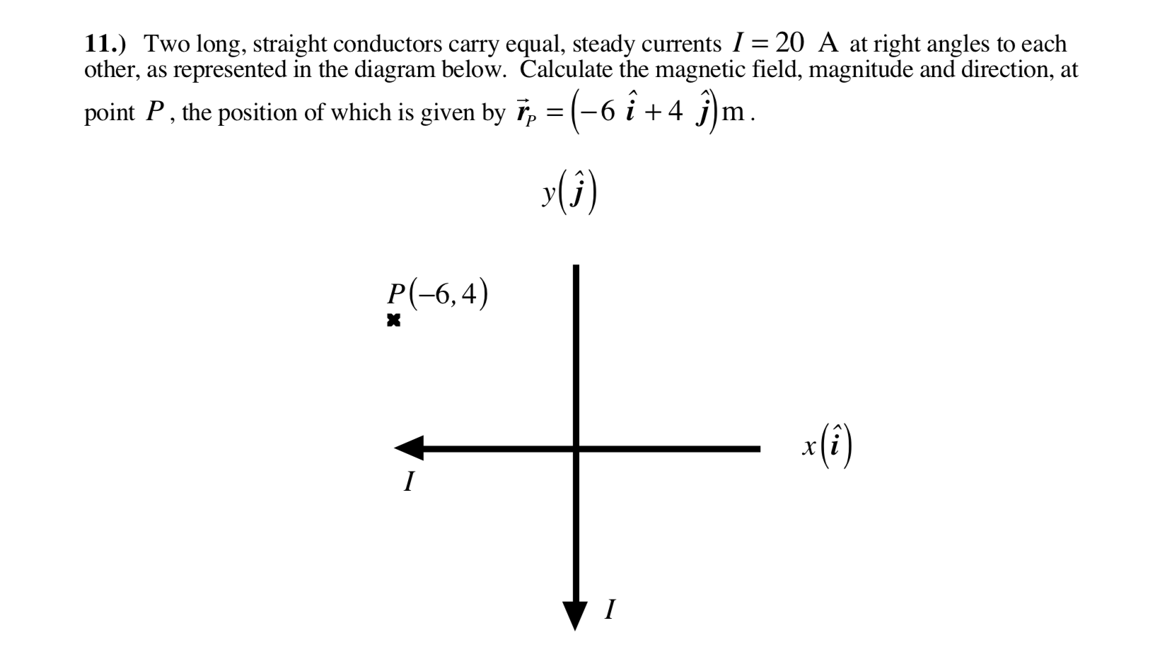 Solved 11.) Two Long, Straight Conductors Carry Equal, 