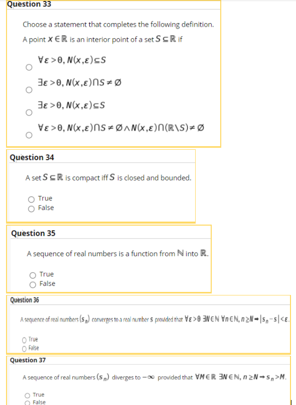 Solved Question 33 Choose A Statement That Completes The Chegg Com