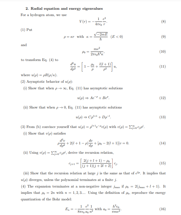 1. Time-independent Schrödinger equation in 3D The | Chegg.com