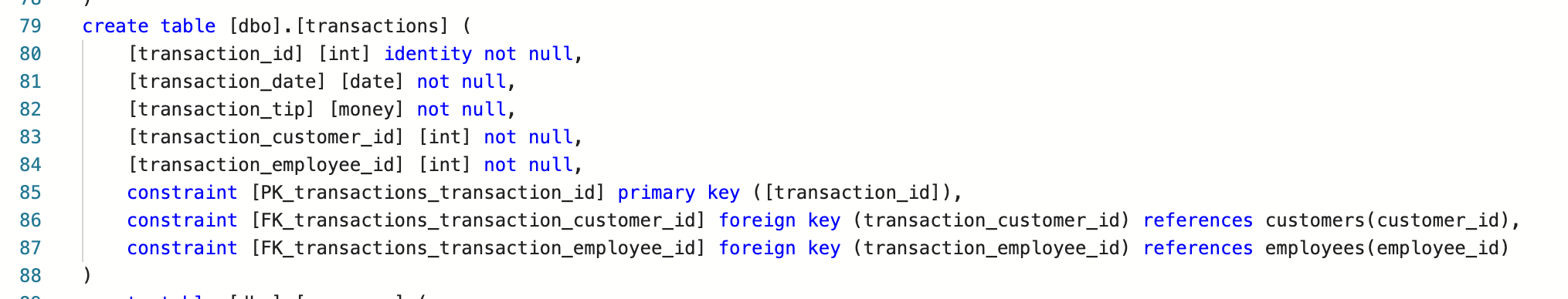 Solved SQL Creating a VIEW statement I am trying to derive a | Chegg.com