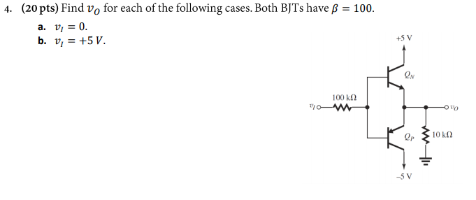 Solved 4 Pts Find V For Each Of The Following Case Chegg Com