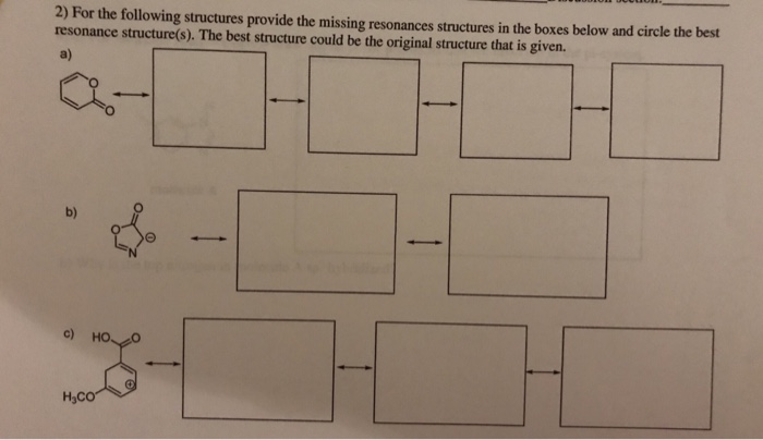 Solved 2) For the following structures provide the missing | Chegg.com