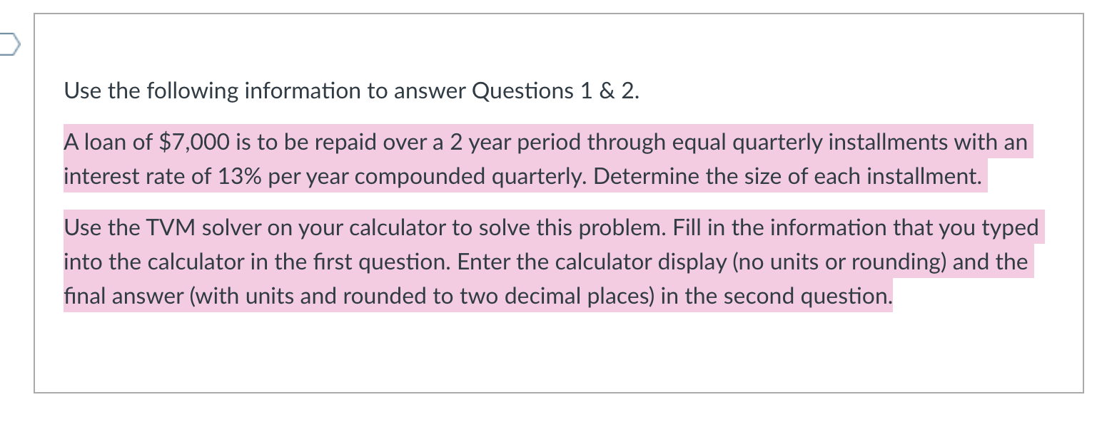 Solved Use the following information to answer Questions | Chegg.com