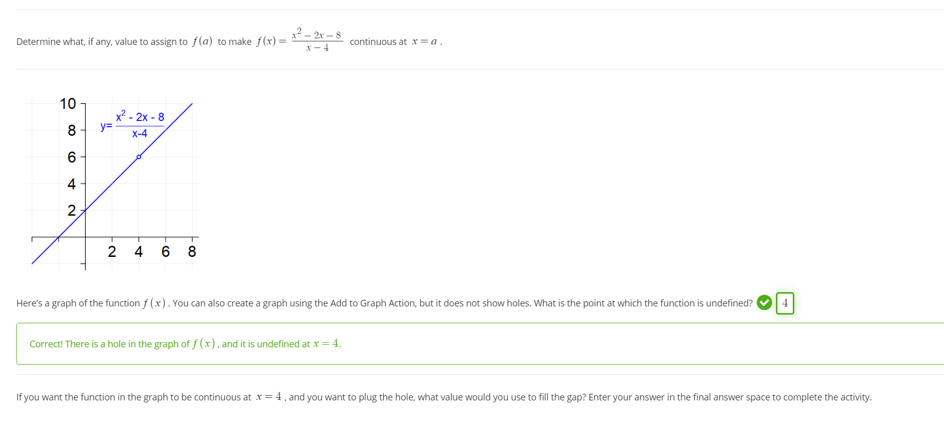 X 2x 8 Determine What If Any Value To Assign Chegg Com