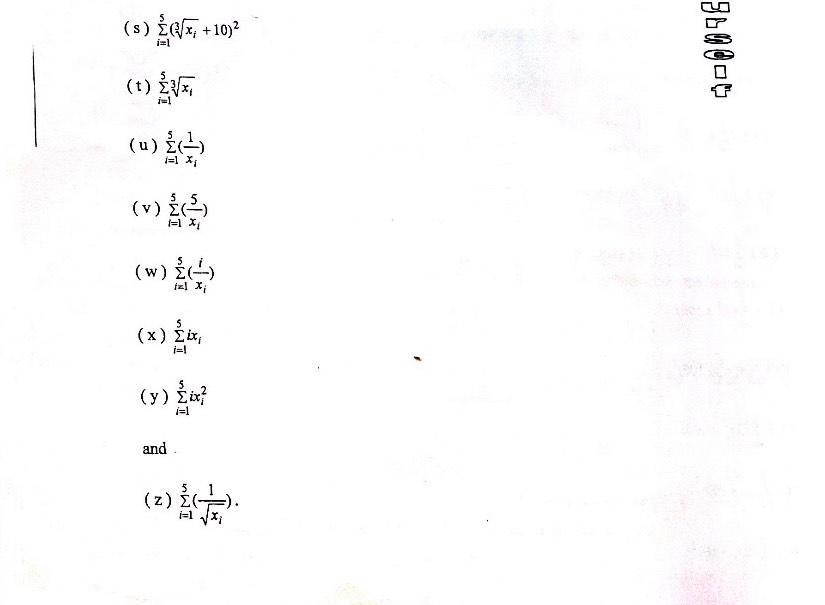 Solved Exercise 1.5. (LEARN USE OF SIGMA TO CRUNCH NUMBERS | Chegg.com
