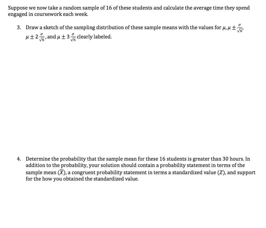 Solved Suppose that the amount of time undergraduate CU | Chegg.com