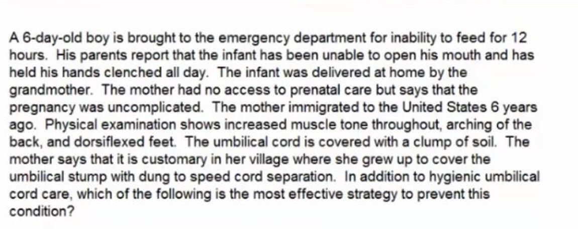 Solved A 6-day-old boy is brought to the emergency | Chegg.com