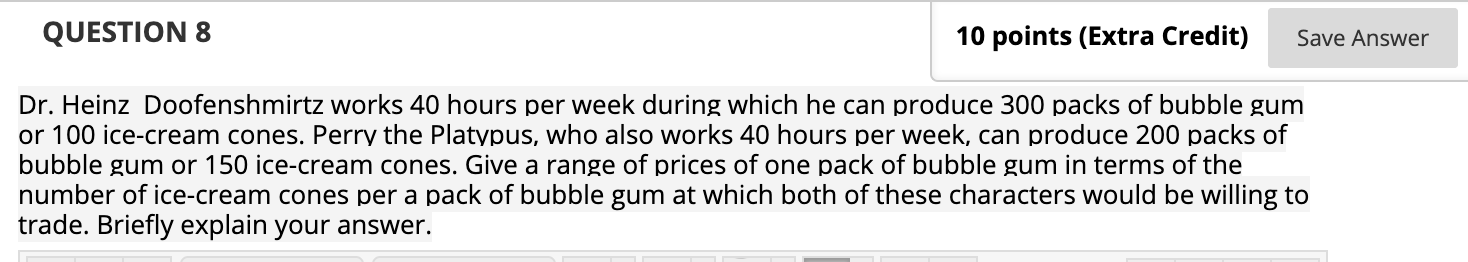 Solved QUESTION 8 10 points (Extra Credit) Save Answer Dr. | Chegg.com