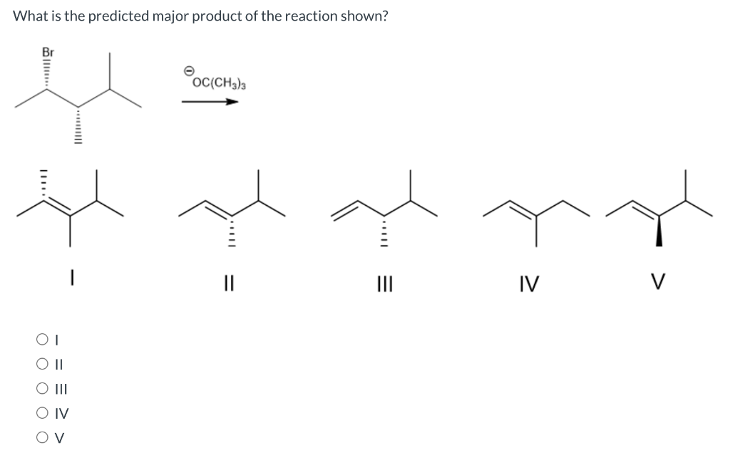 Solved What Is The Predicted Major Product Of The Reaction