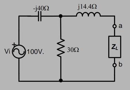 Solved load connected to terminal ab (to impedance ZL) | Chegg.com