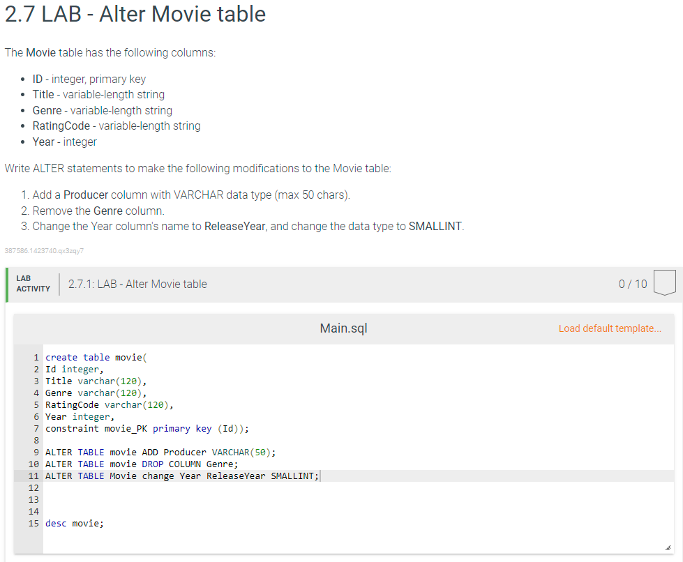 Solved The code is not throwing any errors, but still is not | Chegg.com