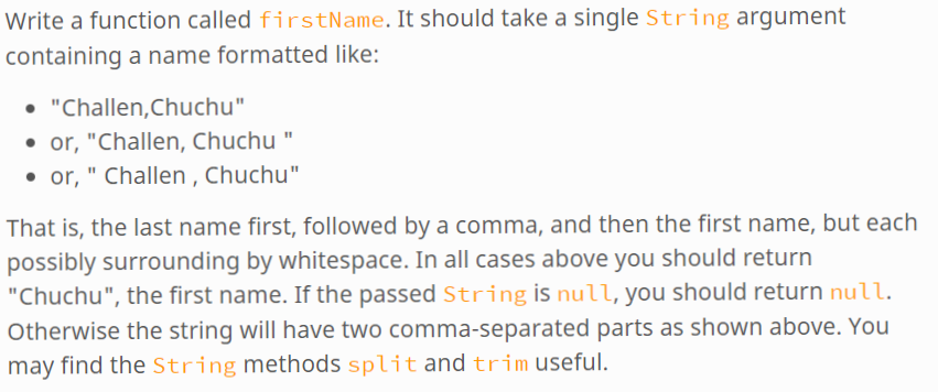 Solved Write a function called firstName. It should take a | Chegg.com