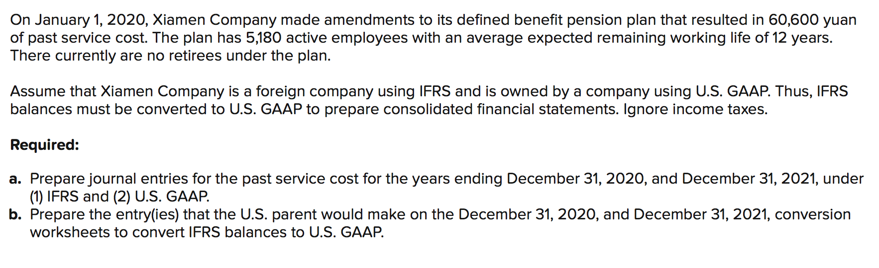 solved-on-january-1-2020-xiamen-company-made-amendments-to-chegg