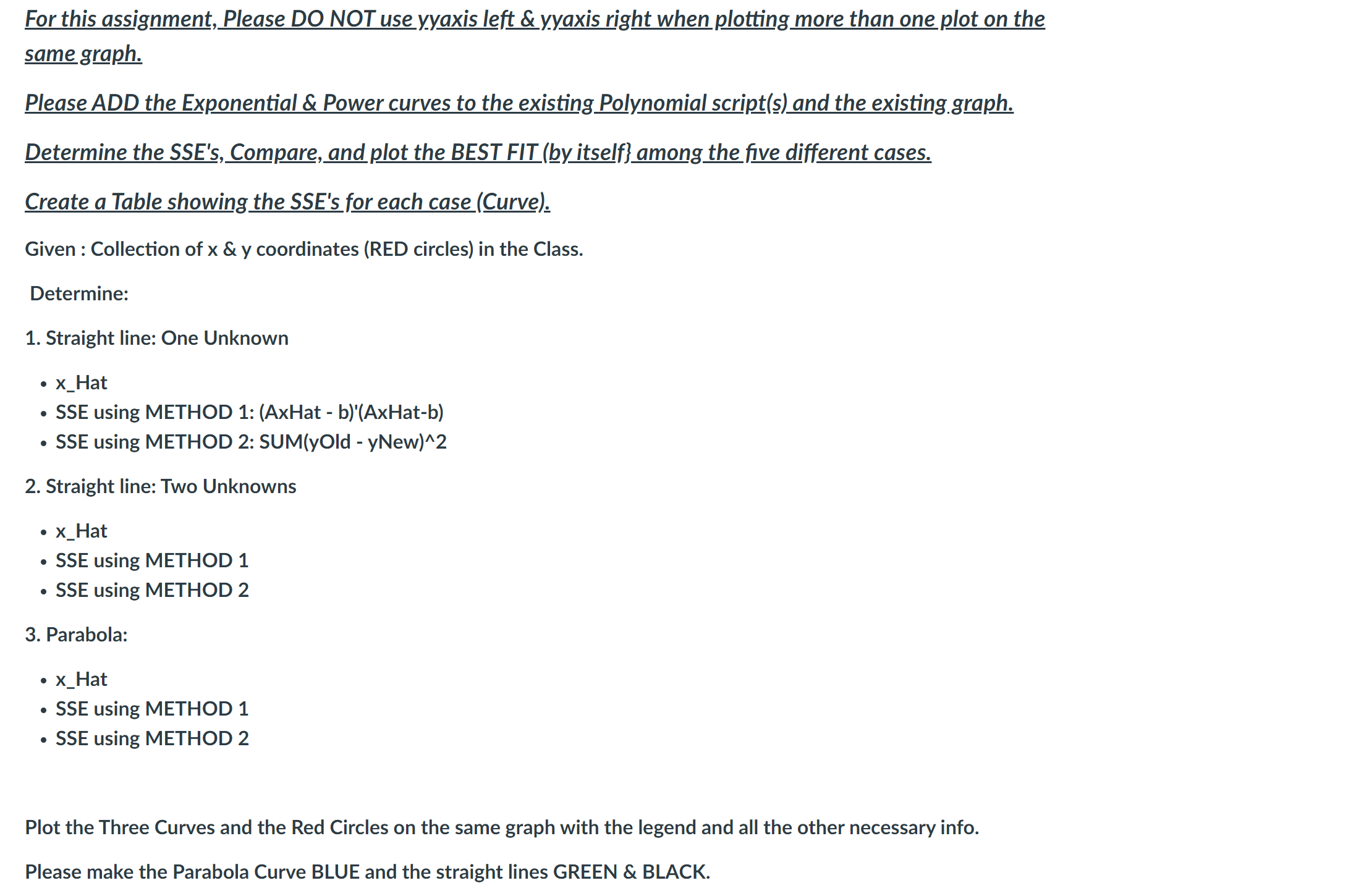 Solved For this assignment, Please DO NOT use yyaxis left \&