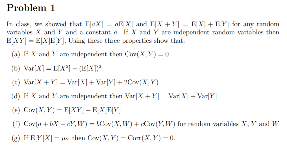 Solved Problem 1 In Class We Showed That E Ax Ae X A Chegg Com