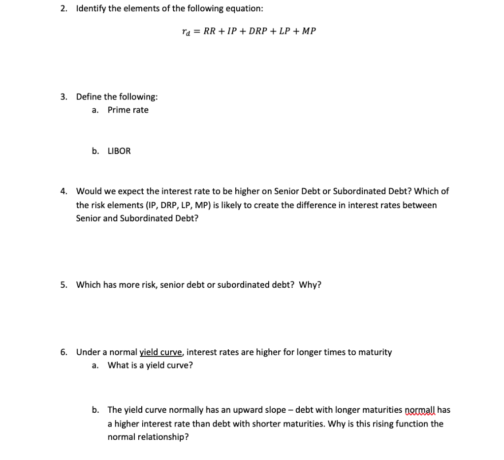 Solved 2. Identify the elements of the following equation: | Chegg.com