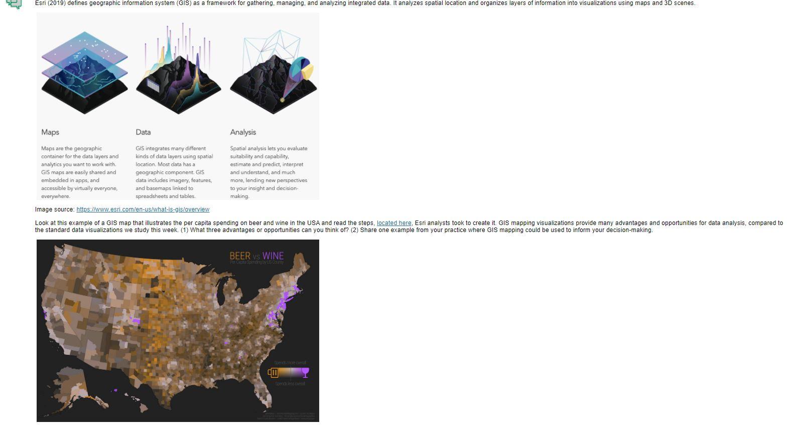 Solved Esri (2019) defines geographic information system | Chegg.com